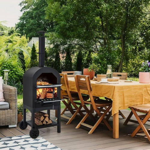 Four à Pizza  à Bois Extérieur en Métal