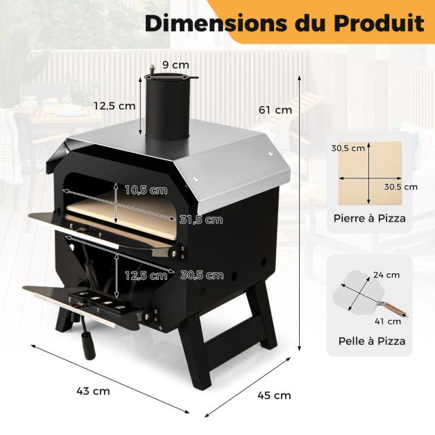 Four à Pizza à Bois Extérieur